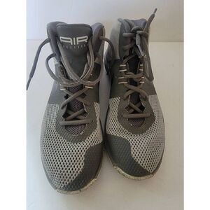 Nike Air Precision Men's Gray And White Hi Top Lace-Up Sneakers Size 9